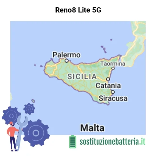 Batteria Reno8 Lite 5G da sostituire? Prezzi in Sicilia