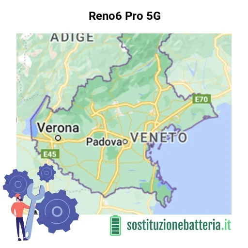 Batteria Reno6 Pro 5G da sostituire? Prezzi in Veneto