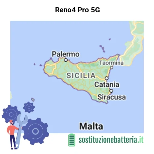 Batteria Reno4 Pro 5G da sostituire? Prezzi in Sicilia