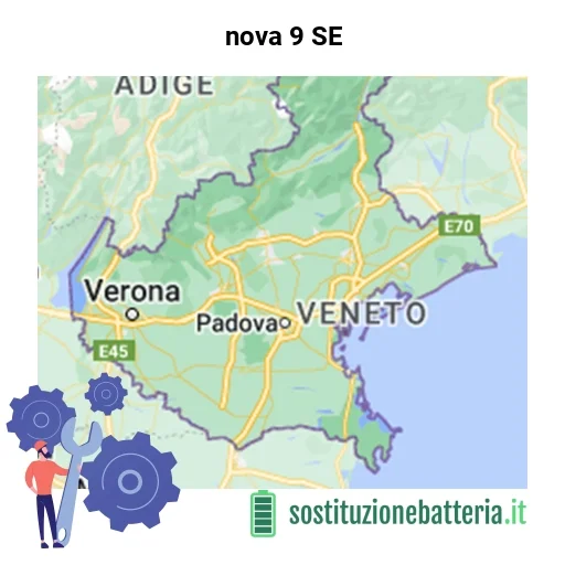 Batteria nova 9 SE da sostituire? Prezzi in Veneto