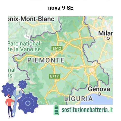 Batteria nova 9 SE da sostituire? Prezzi in Piemonte