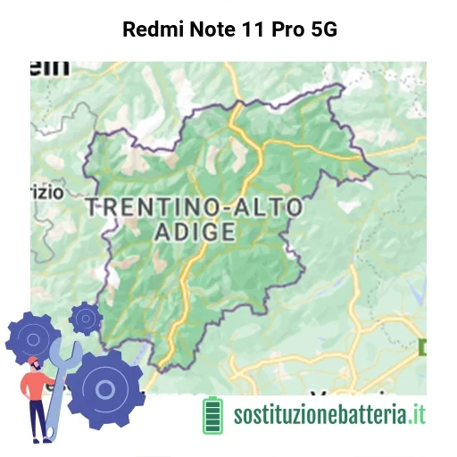Batteria Redmi Note 11 Pro 5G da sostituire? Prezzi in Trentino-Alto Adige