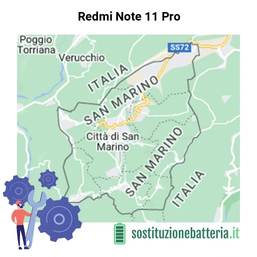 Batteria Redmi Note 11 Pro da sostituire? Prezzi in Repubblica di San Marino