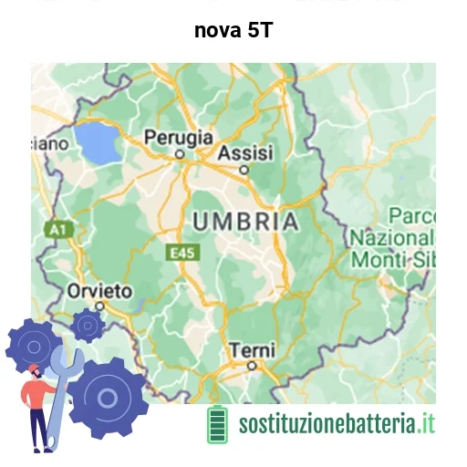 Batteria nova 5T da sostituire? Prezzi in Umbria