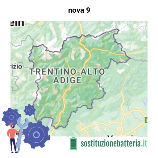 Batteria nova 9 da sostituire? Prezzi in Trentino-Alto Adige