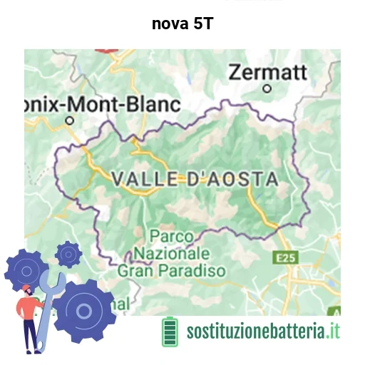 Batteria nova 5T da sostituire? Prezzi in Valle d’Aosta