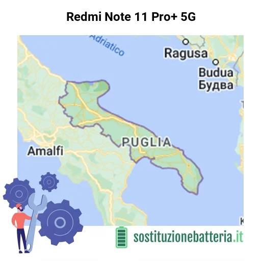Batteria Redmi Note 11 Pro+ 5G da sostituire? Prezzi in Puglia