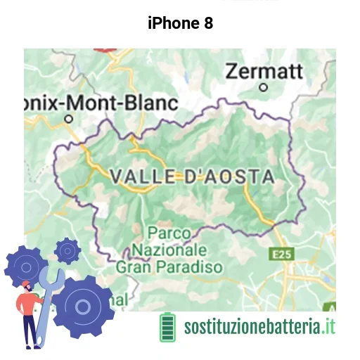 Batteria iPhone 8 da sostituire? Prezzi in Valle d’Aosta