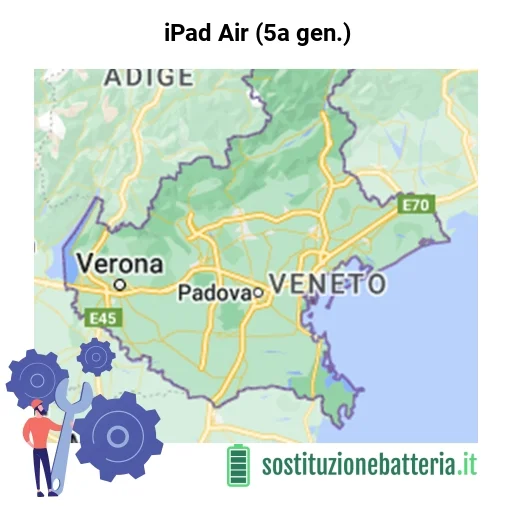 Batteria iPad Air (5a gen.) da sostituire? Prezzi in Veneto