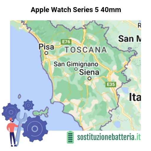 Batteria Apple Watch Series 5 40mm da sostituire? Prezzi in Toscana