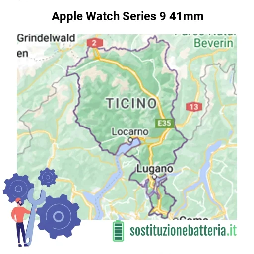 Batteria Apple Watch Series 9 41mm da sostituire? Prezzi in Canton Ticino