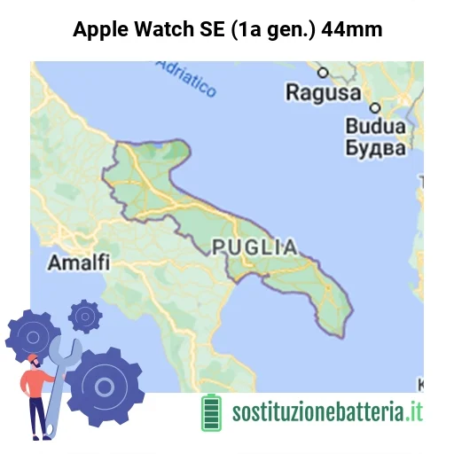 Batteria Apple Watch SE (1a gen.) 44mm da sostituire? Prezzi in Puglia