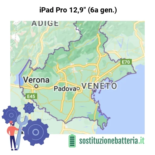 Batteria iPad Pro 12,9" (6a gen.) da sostituire? Prezzi in Veneto