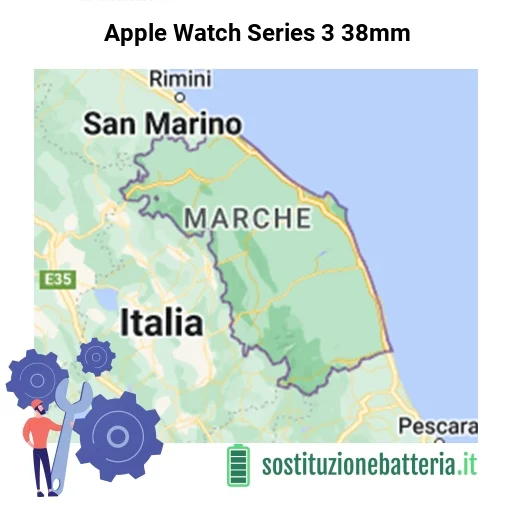 Batteria Apple Watch Series 3 38mm da sostituire? Prezzi in Marche