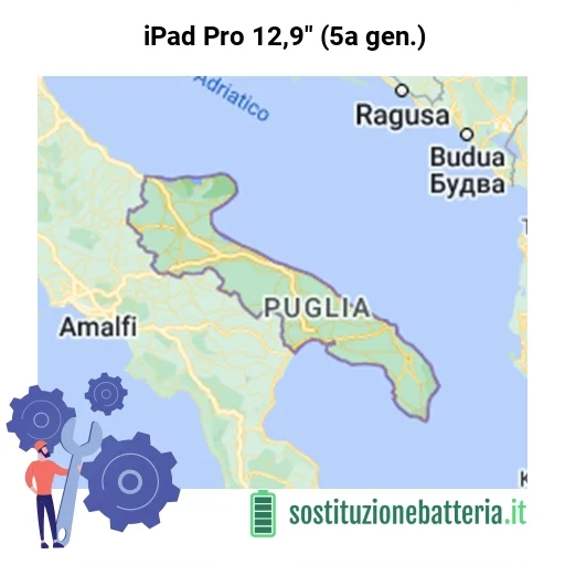 Batteria iPad Pro 12,9" (5a gen.) da sostituire? Prezzi in Puglia
