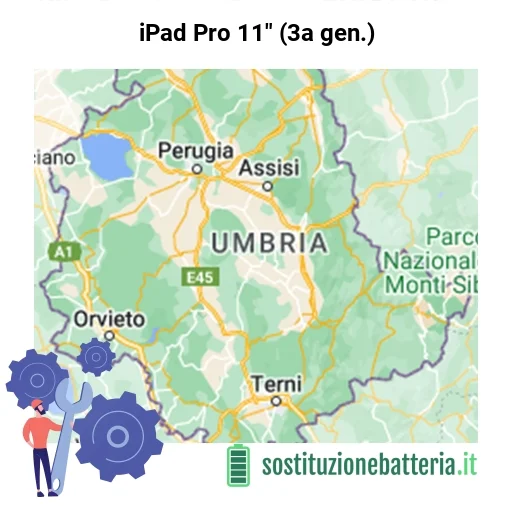 Batteria iPad Pro 11" (3a gen.) da sostituire? Prezzi in Umbria