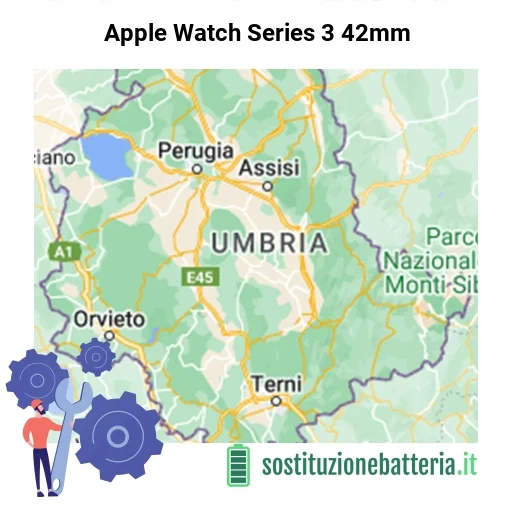 Batteria Apple Watch Series 3 42mm da sostituire? Prezzi in Umbria