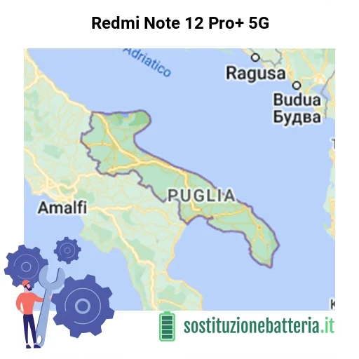 Batteria Redmi Note 12 Pro+ 5G da sostituire? Prezzi in Puglia
