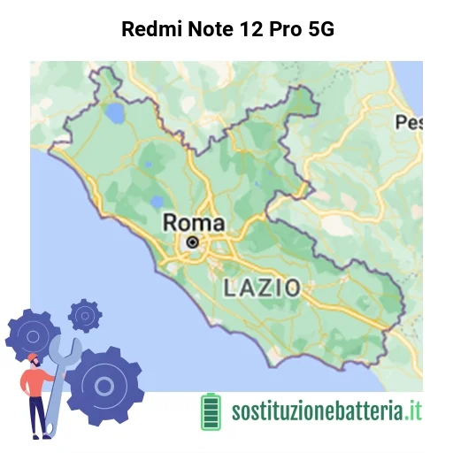 Batteria Redmi Note 12 Pro 5G da sostituire? Prezzi in Lazio