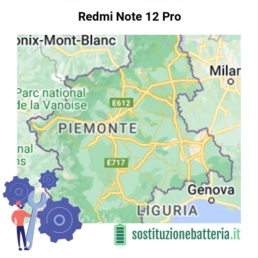 Batteria Redmi Note 12 Pro da sostituire? Prezzi in Piemonte