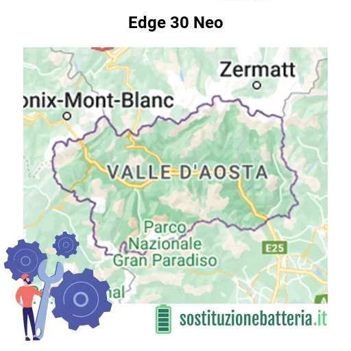 Batteria Edge 30 Neo da sostituire? Prezzi in Valle d’Aosta