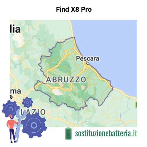 Batteria Find X8 Pro da sostituire? Prezzi in Abruzzo