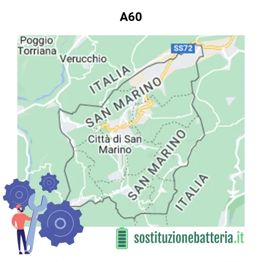 Batteria A60 da sostituire? Prezzi in Repubblica di San Marino