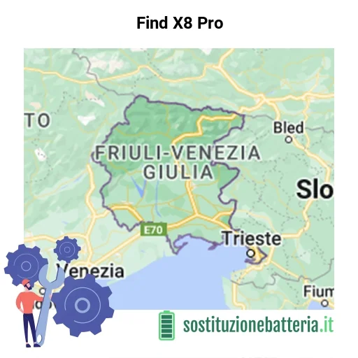 Batteria Find X8 Pro da sostituire? Prezzi in Friuli-Venezia Giulia
