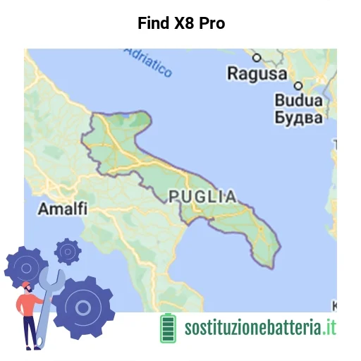 Batteria Find X8 Pro da sostituire? Prezzi in Puglia