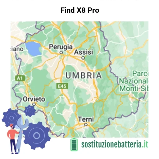 Batteria Find X8 Pro da sostituire? Prezzi in Umbria