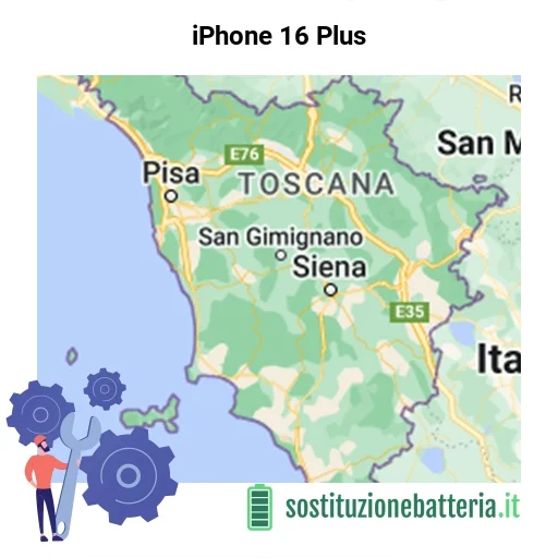 Batteria iPhone 16 Plus da sostituire? Prezzi in Toscana