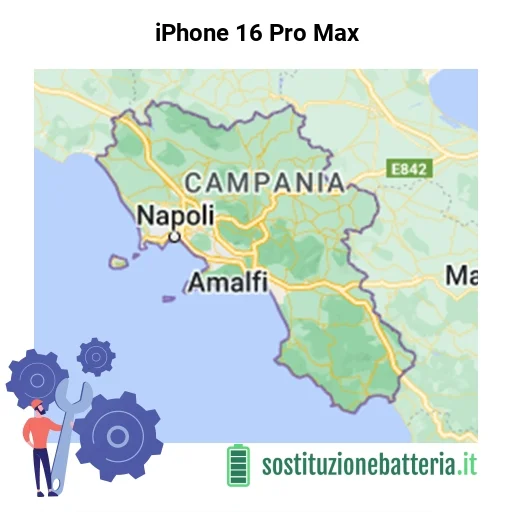 Batteria iPhone 16 Pro Max da sostituire? Prezzi in Campania