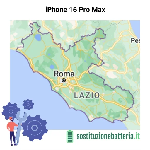 Batteria iPhone 16 Pro Max da sostituire? Prezzi in Lazio