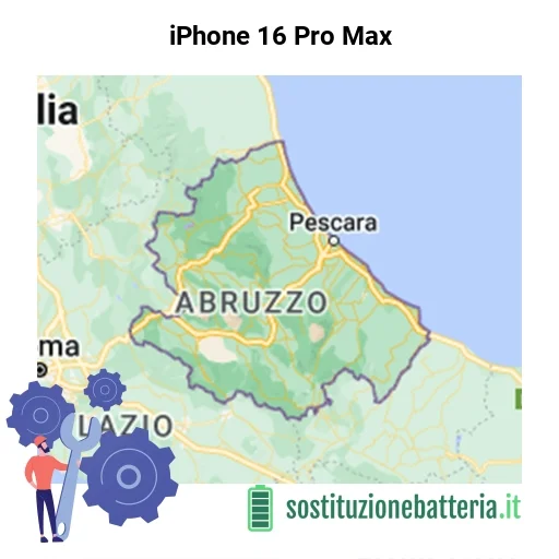Batteria iPhone 16 Pro Max da sostituire? Prezzi in Abruzzo