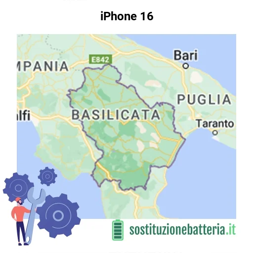 Batteria iPhone 16 da sostituire? Prezzi in Basilicata