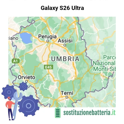 Batteria Galaxy S26 Ultra da sostituire? Prezzi in Umbria