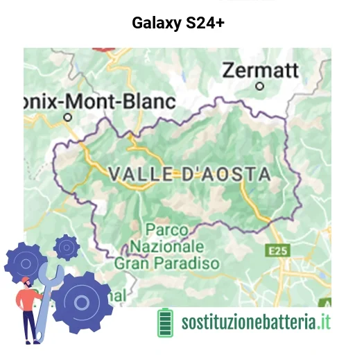 Batteria Galaxy S24+ da sostituire? Prezzi in Valle d’Aosta