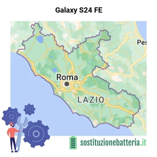 Batteria Galaxy S24 FE da sostituire? Prezzi in Lazio