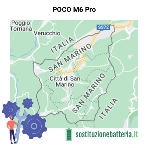 Batteria POCO M6 Pro da sostituire? Prezzi in Repubblica di San Marino