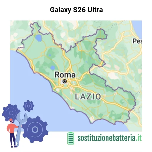 Batteria Galaxy S26 Ultra da sostituire? Prezzi in Lazio