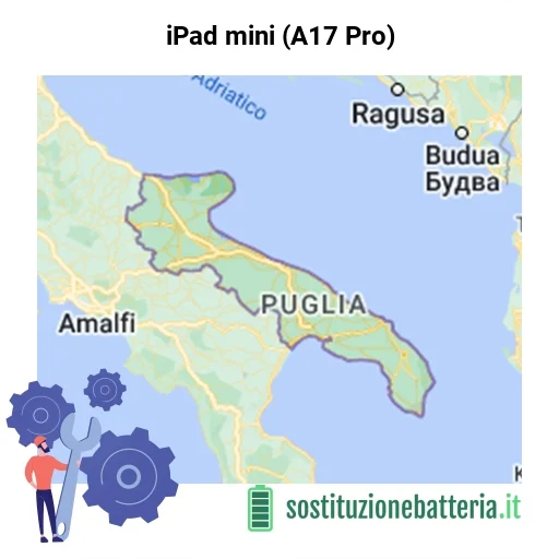 Batteria iPad mini (A17 Pro) da sostituire? Prezzi in Puglia