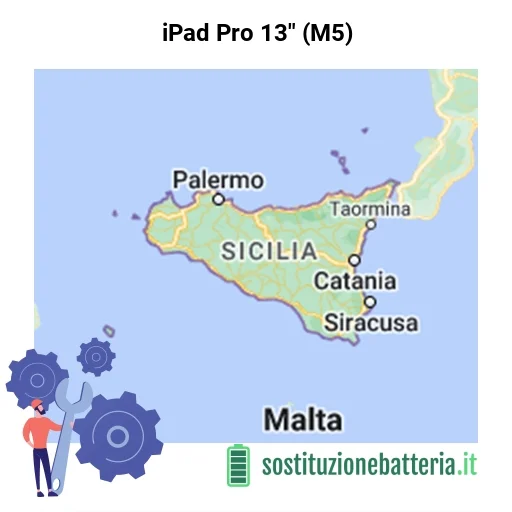 Batteria iPad Pro 13" (M5) da sostituire? Prezzi in Sicilia