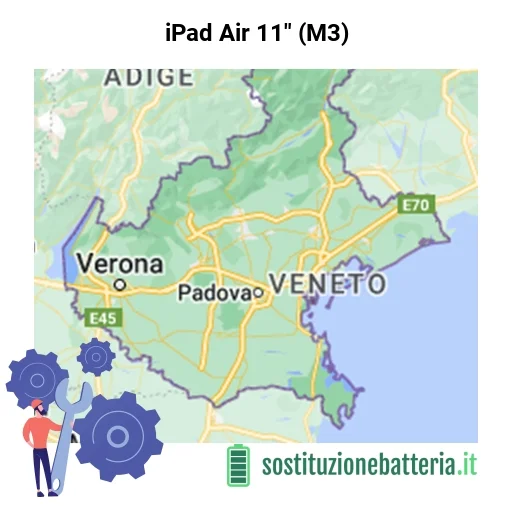 Batteria iPad Air 11" (M3) da sostituire? Prezzi in Veneto