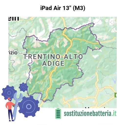 Batteria iPad Air 13" (M3) da sostituire? Prezzi in Trentino-Alto Adige
