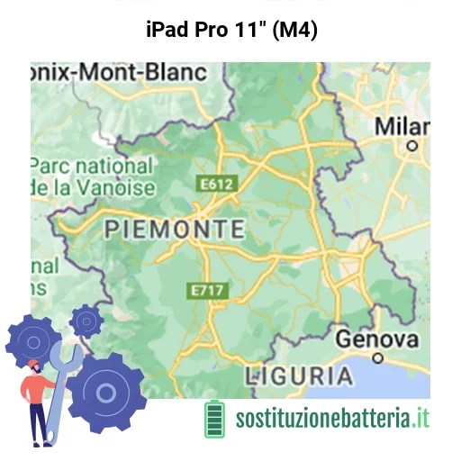 Batteria iPad Pro 11" (M4) da sostituire? Prezzi in Piemonte
