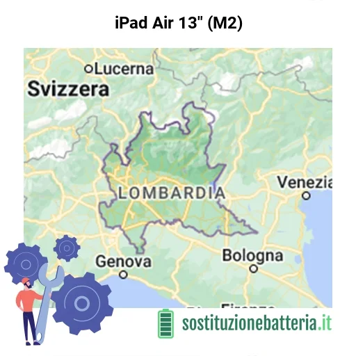 Batteria iPad Air 13" (M2) da sostituire? Prezzi in Lombardia