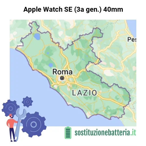 Batteria Apple Watch SE (3a gen.) 40mm da sostituire? Prezzi in Lazio