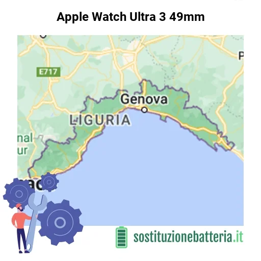 Batteria Apple Watch Ultra 3 49mm da sostituire? Prezzi in Liguria