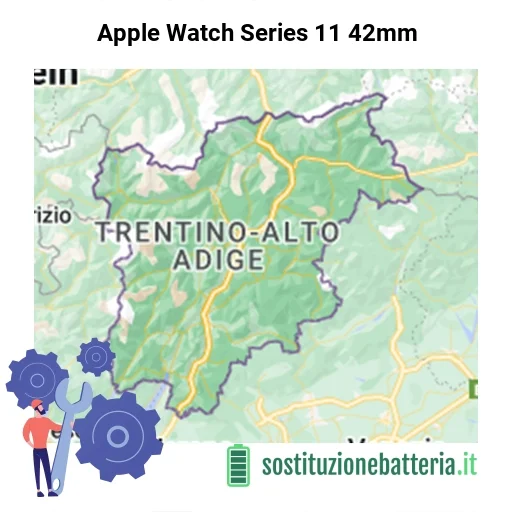 Batteria Apple Watch Series 11 42mm da sostituire? Prezzi in Trentino-Alto Adige