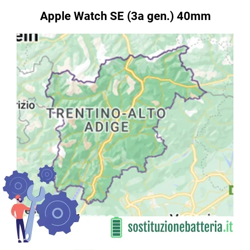Batteria Apple Watch SE (3a gen.) 40mm da sostituire? Prezzi in Trentino-Alto Adige
